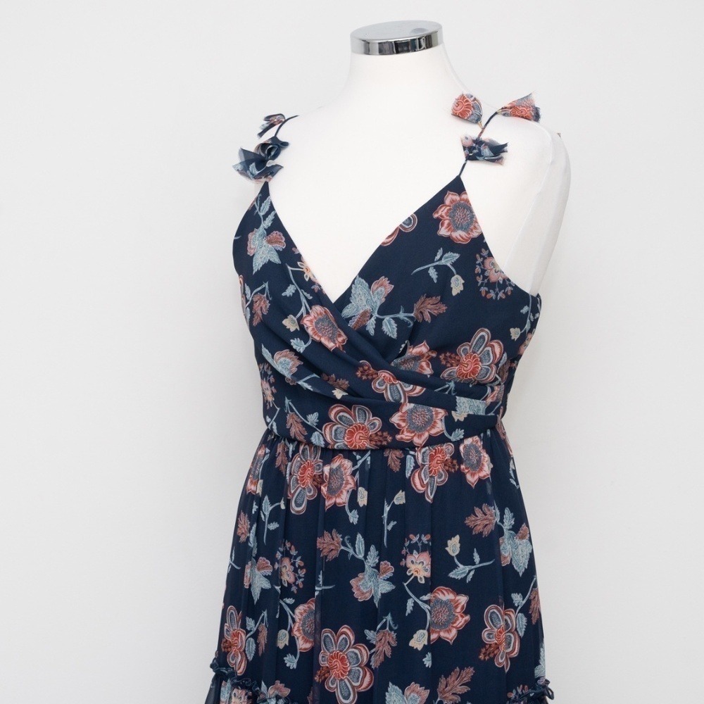 SACHIN & BABI Dalia tiered floral-print chiffon midi dress. - Picture 13 of 15